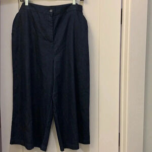 Mossimo Wide Leg Crop Culottes Pants with Tie